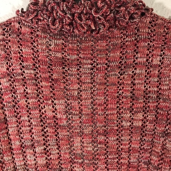 JHCollectibles Knit Ruffle Collar Cardigan Sweater.       Size PM - Picture 8 of 11